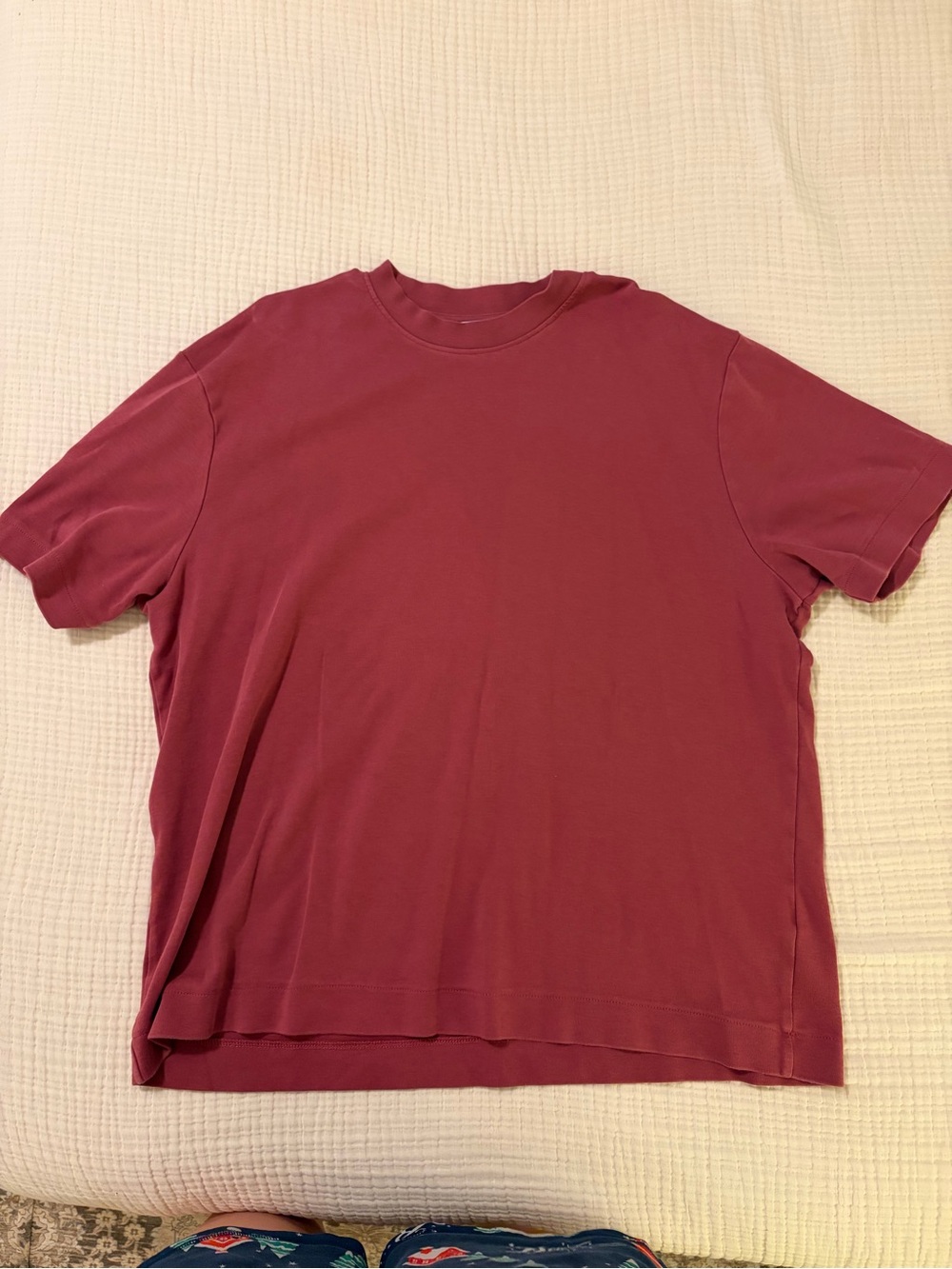 Zara Men's Crewneck Tee in Dusty Rose